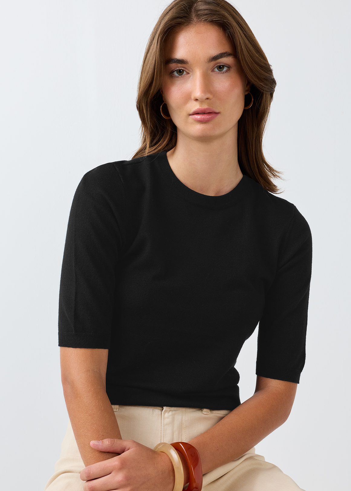 Viscose Blend Knit Top