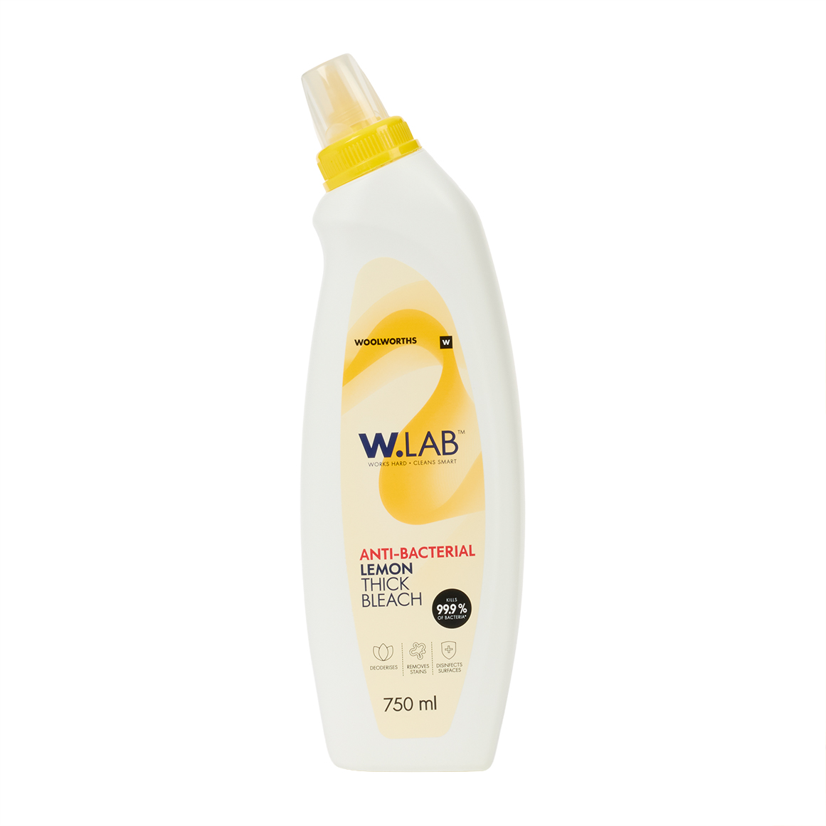 W.LAB™ Anti-Bacterial Lemon Thick Bleach 750 ml