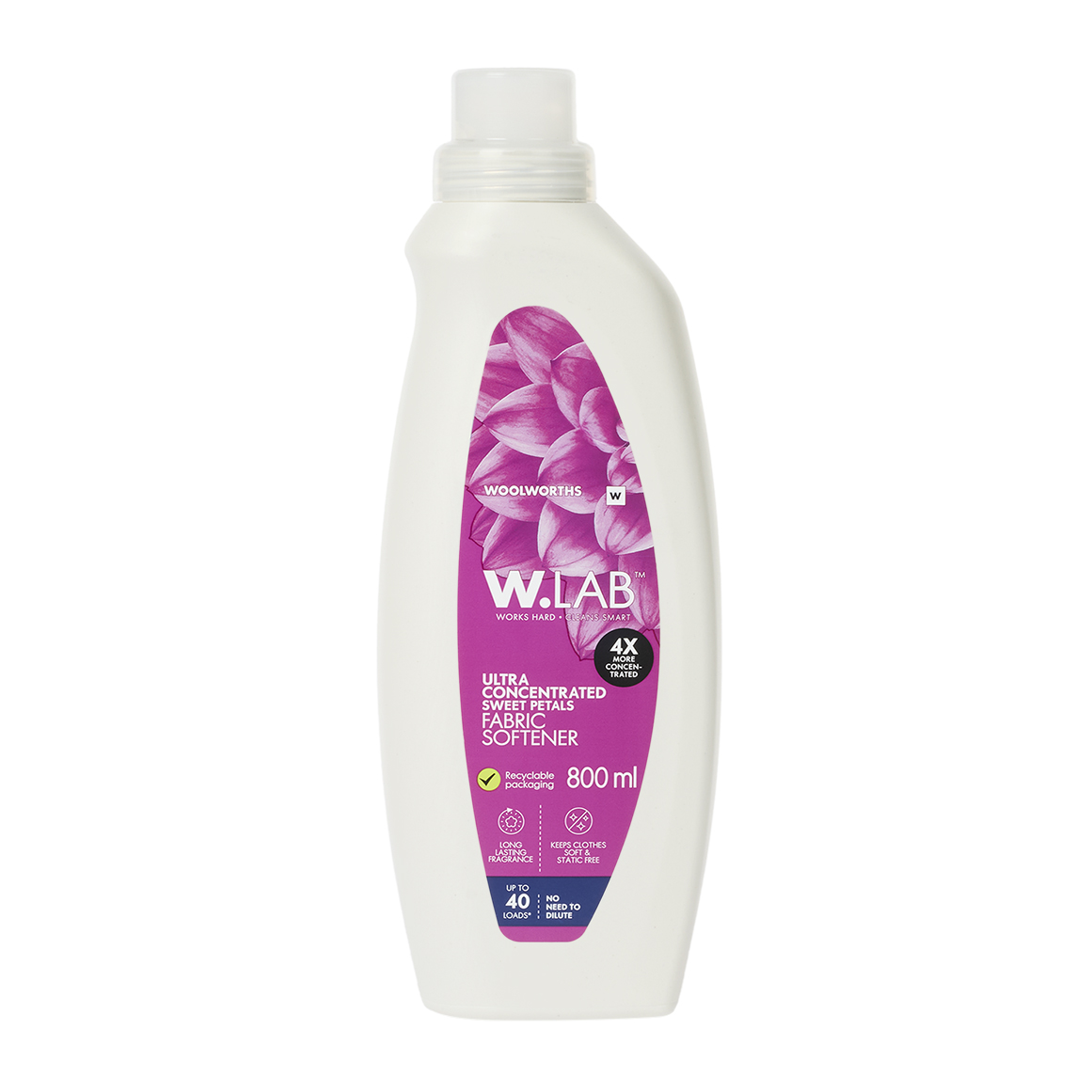 W.LAB™ Sweet Petals Ultra Concentrated Fabric Softener 800 ml