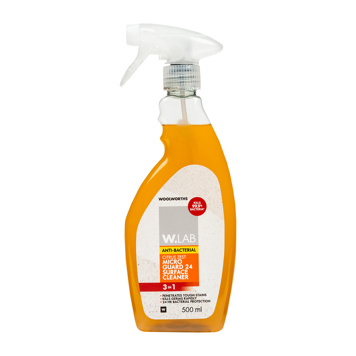W.Lab 3 in 1 Citrus Zest Micro Guard 24 Surface Cleaner 500 ml