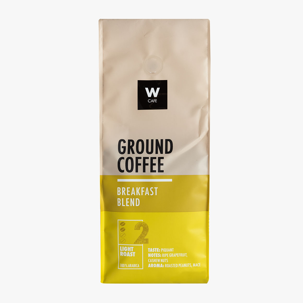 WCafe Breakfast Blend Ground Coffee 500 g