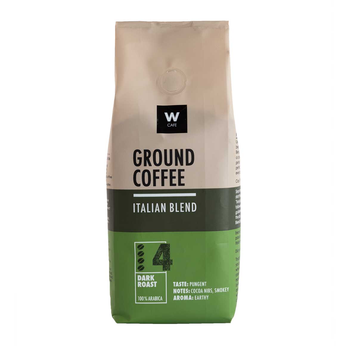 WCafe Italian Blend Ground Coffee 250 g