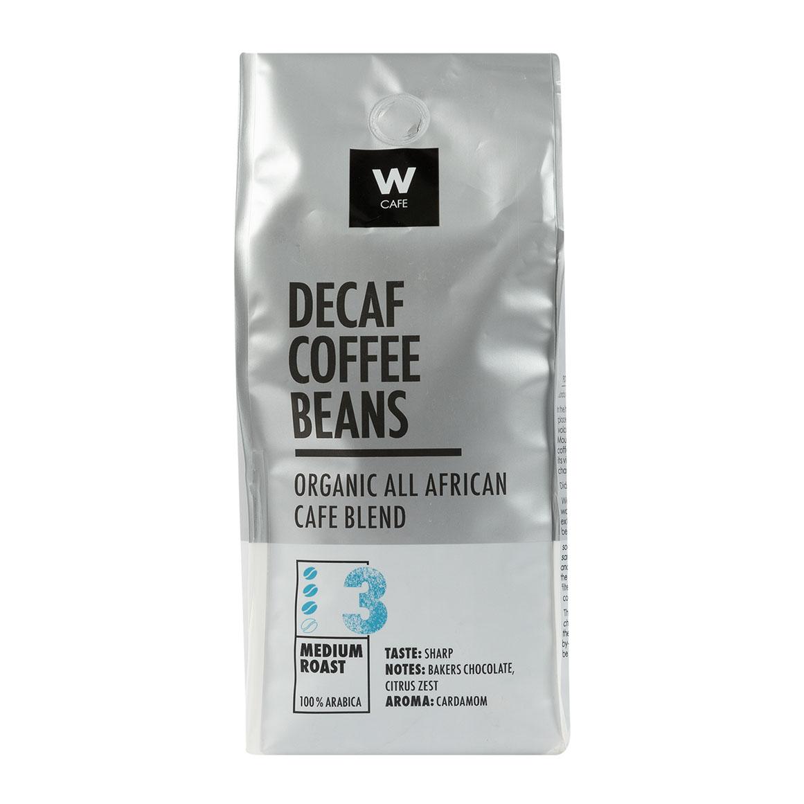 WCafe Organic All African Decaf Espresso Cafe Blend Beans 500 g