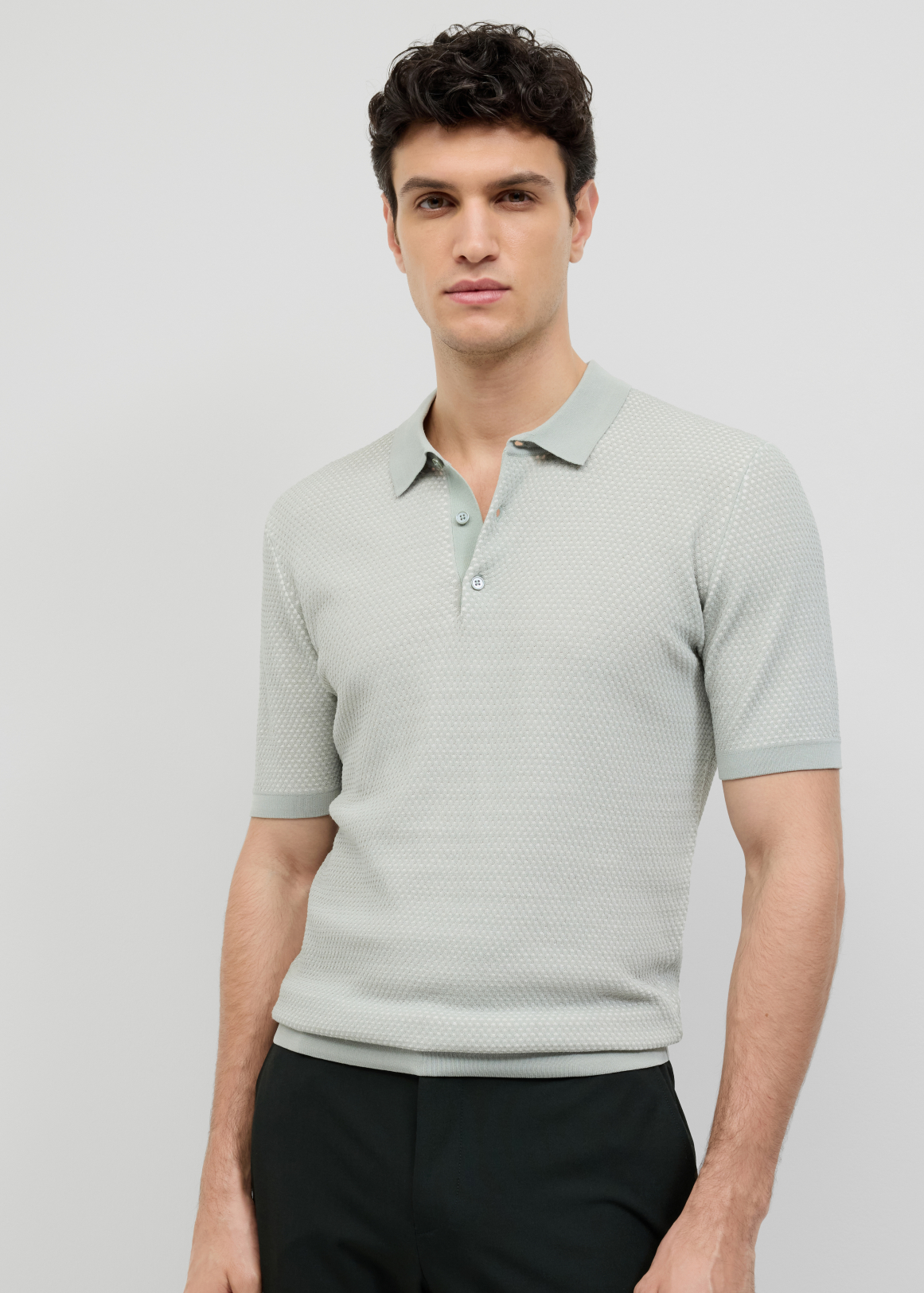 Waffle Lightweight Knit Polo