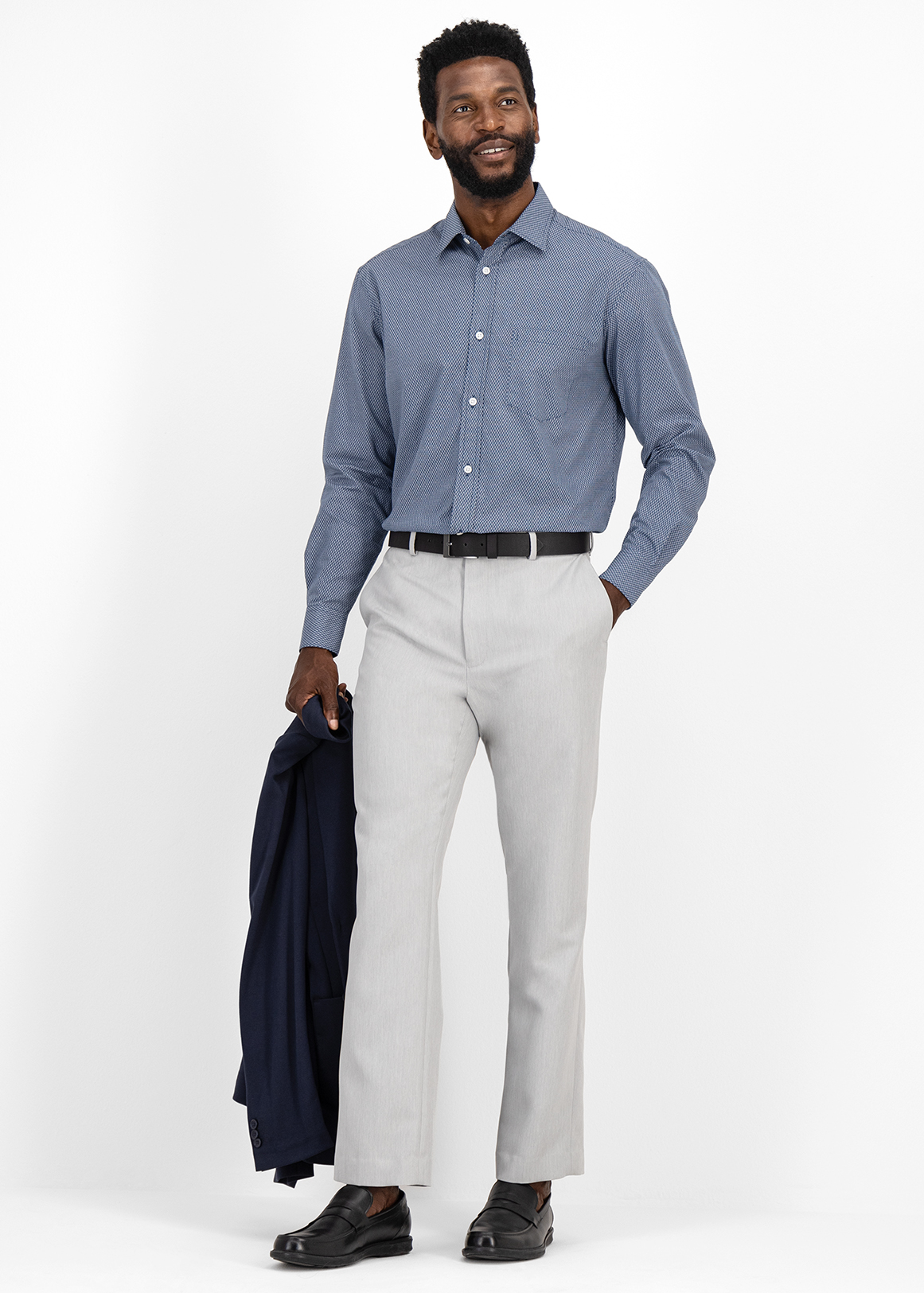 Waist-ease Flat Front Trousers | Woolworths.co.za