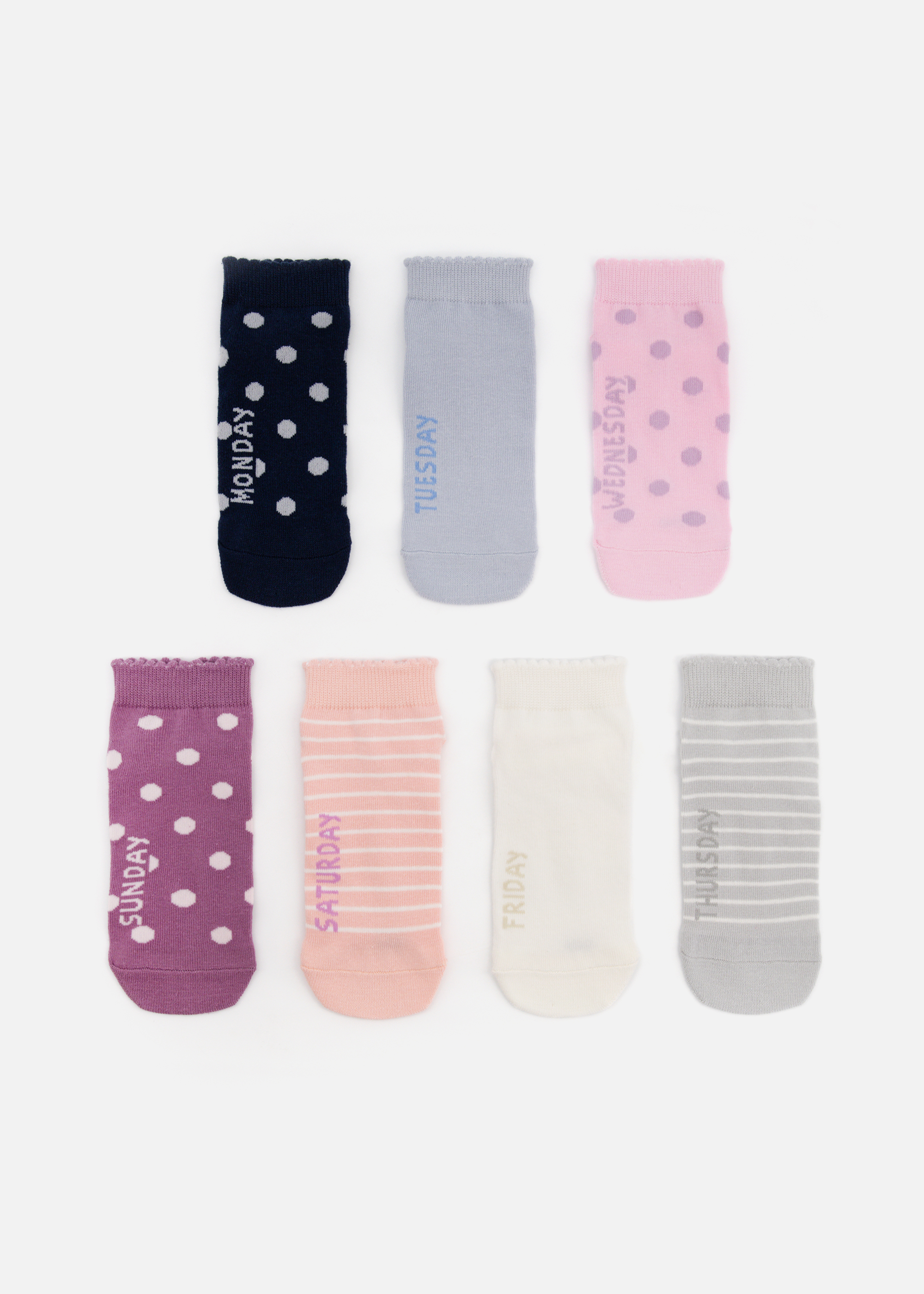 Weekdays Cropped Cotton Rich Socks 7 Pack | Woolworths.co.za