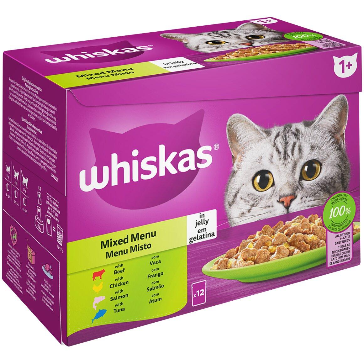 Whiskas Fish and Meat Selection in Jelly Cat Food 12 x 85 g