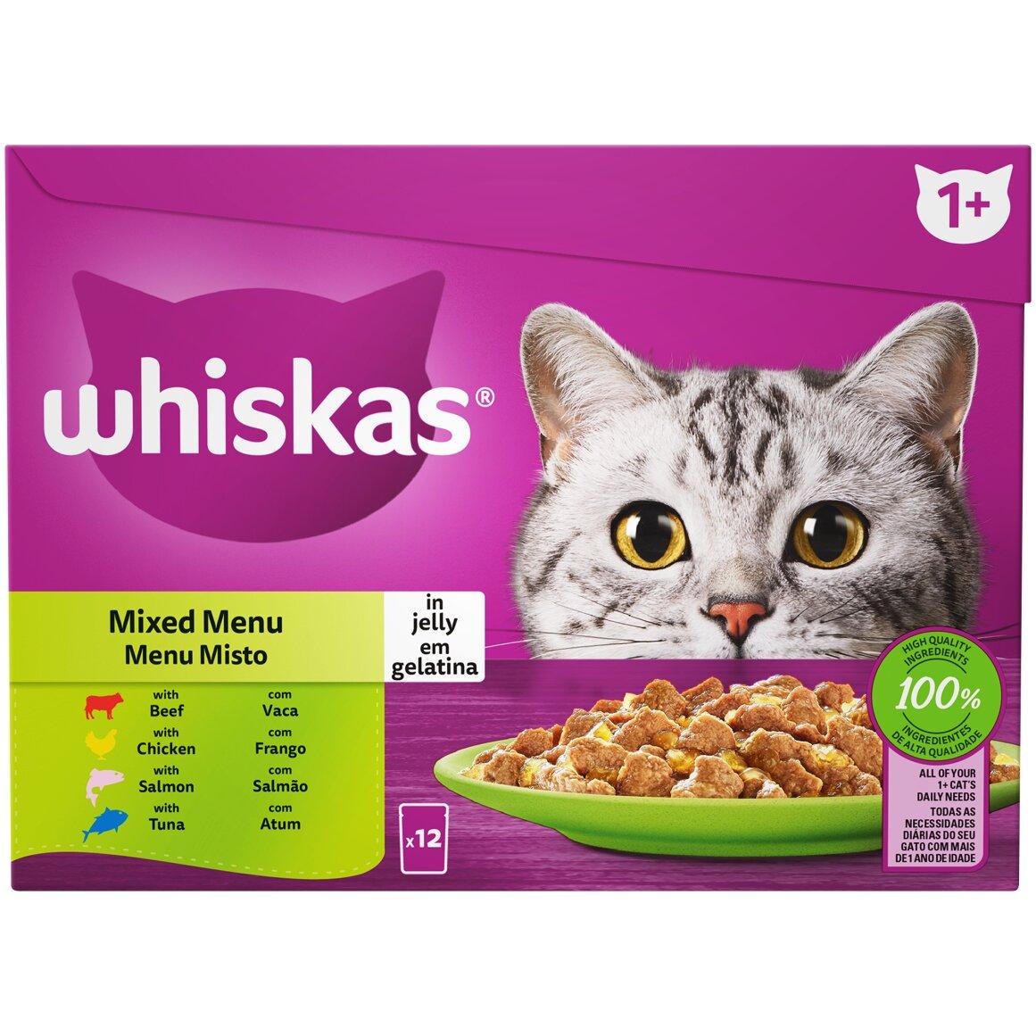 Whiskas Fish and Meat Selection in Jelly Cat Food 12 x 85 g