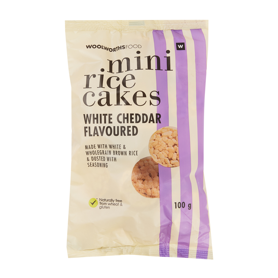 Wgr Rice Cakes White Cheddar Mini Rice Cakes 100 g | Woolworths.co.za