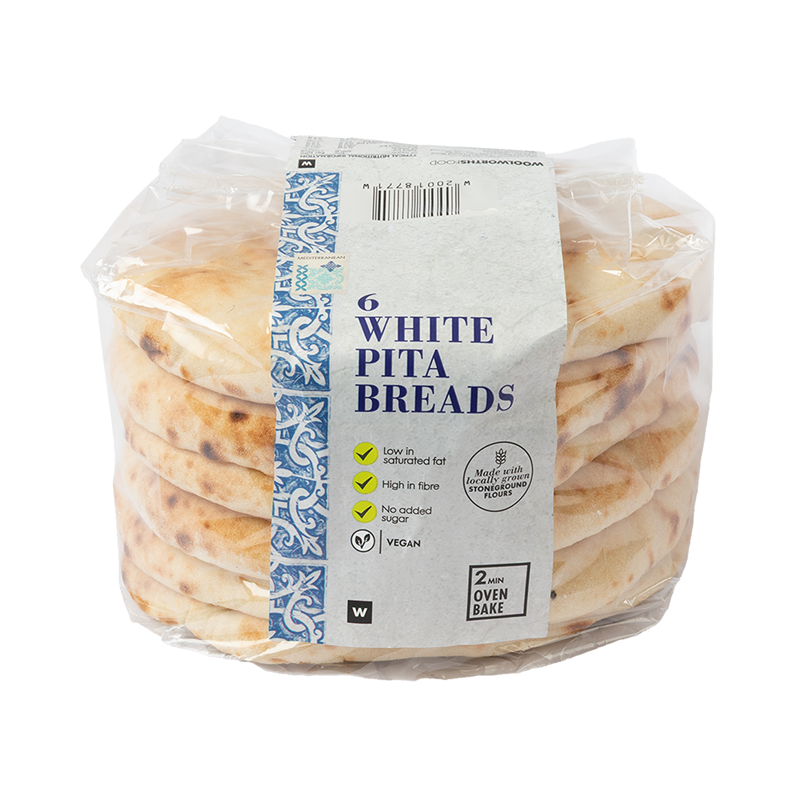 White Pita Breads 6 pk