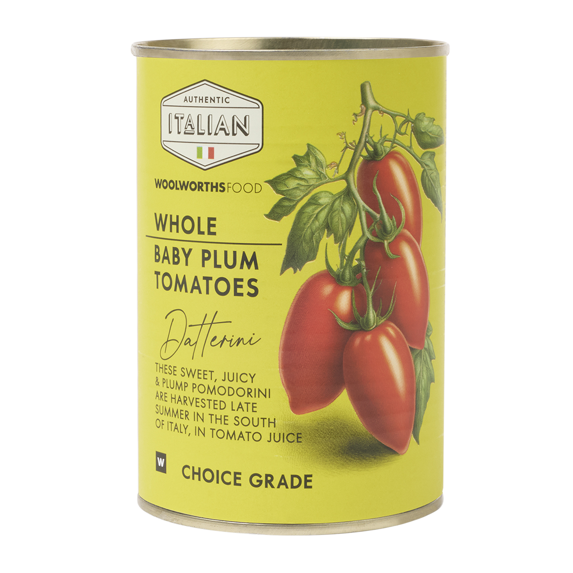 Whole Baby Plum Tomatoes in Tomato Juice 400 g