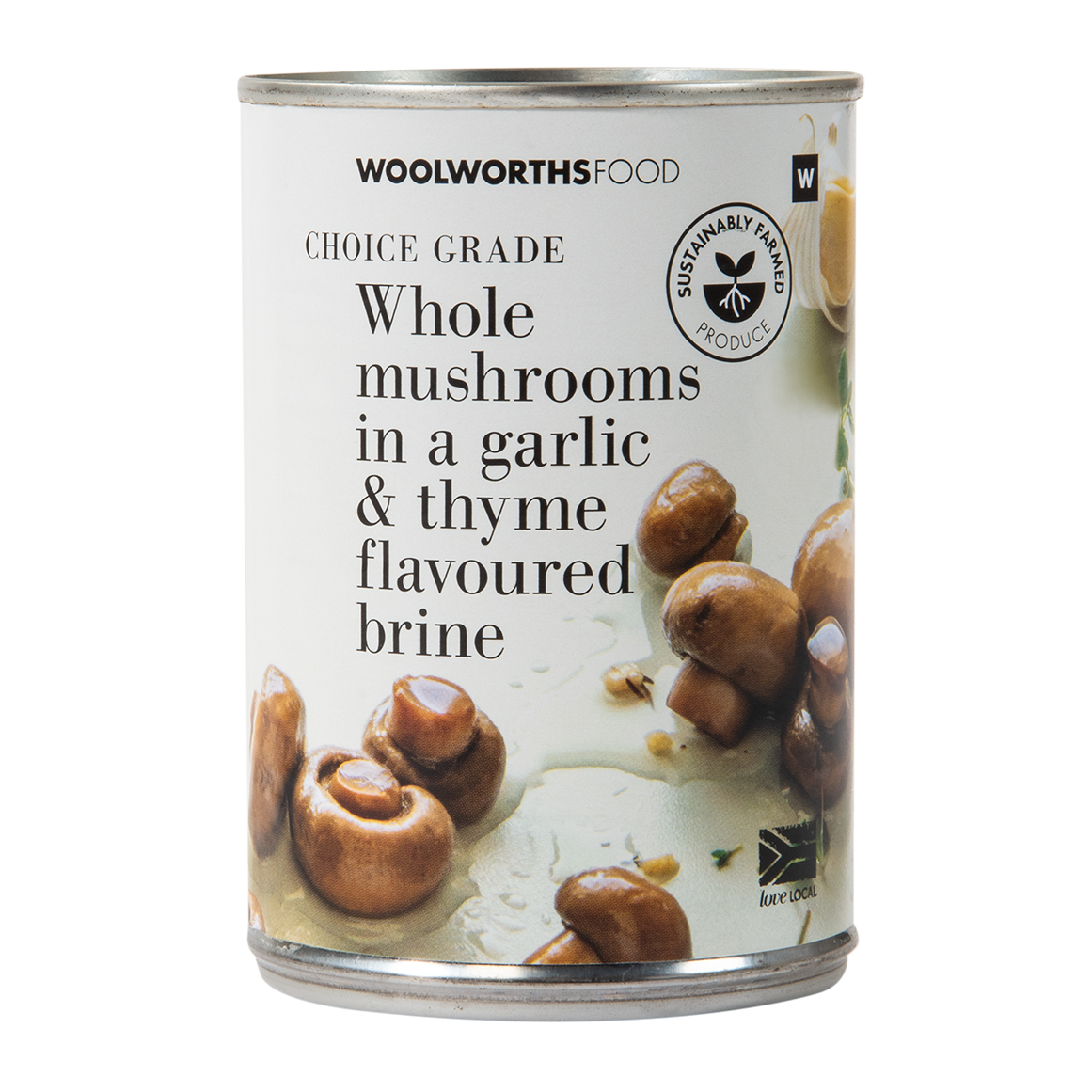 Whole Mushrooms in Garlic and Thyme Flavoured Brine 400 g