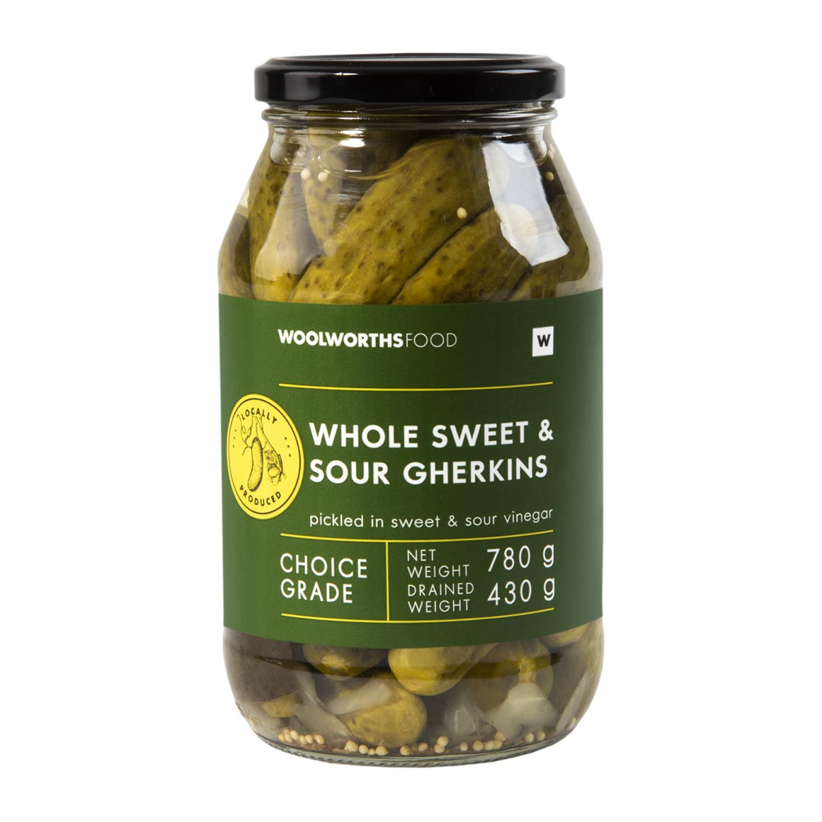 Whole Sweet and Sour Gherkins 780 g