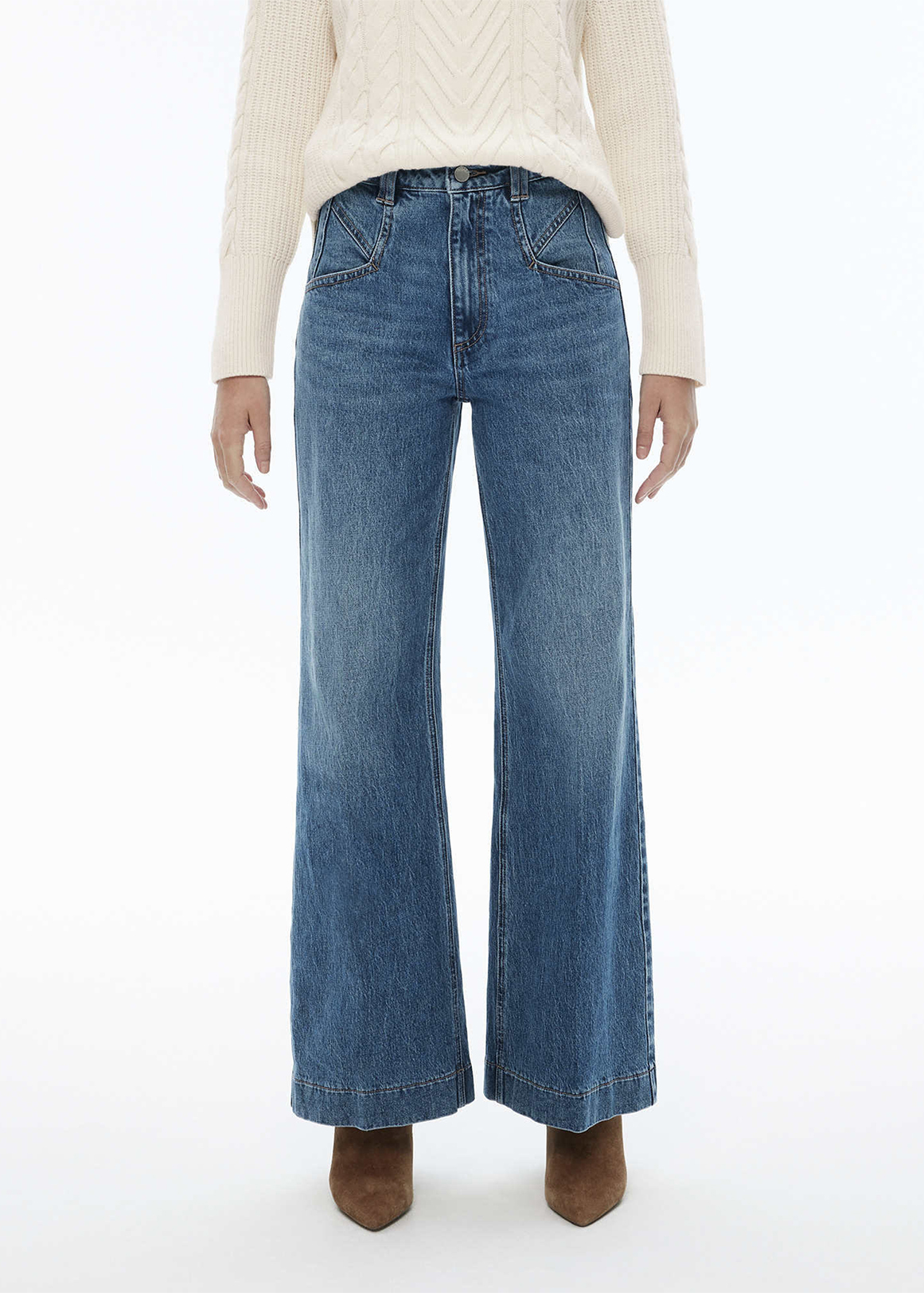 Wide Leg Angled Pocket Jean | Woolworths.co.za
