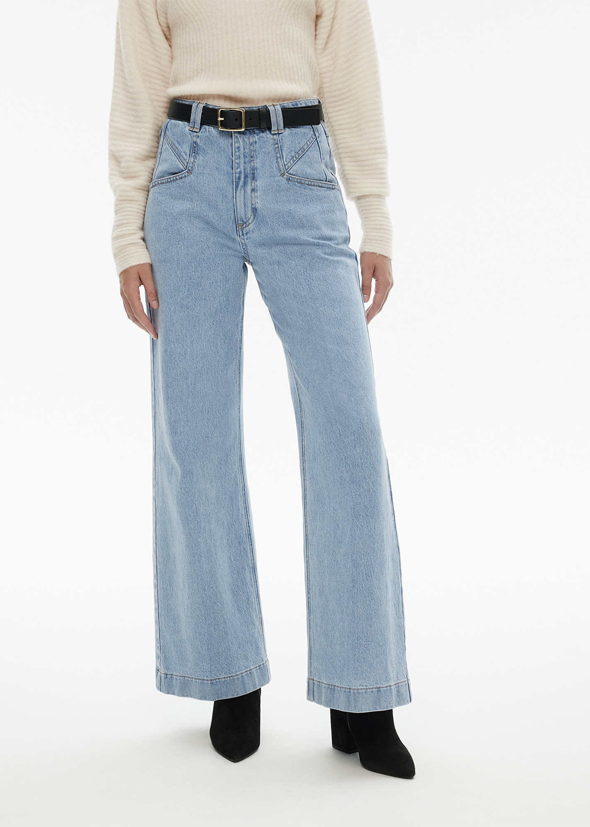 Wide Leg Angled Pocket Jean | Woolworths.co.za