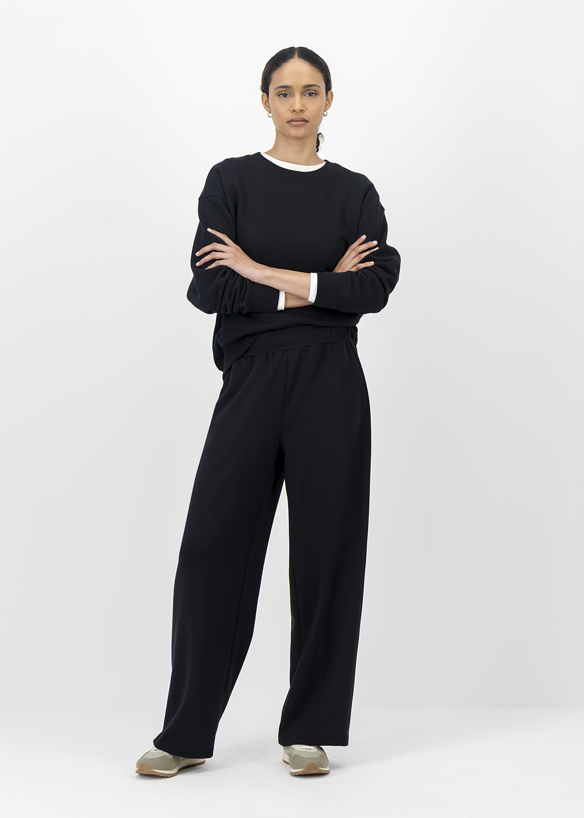 Wide Leg Scuba Track Pants