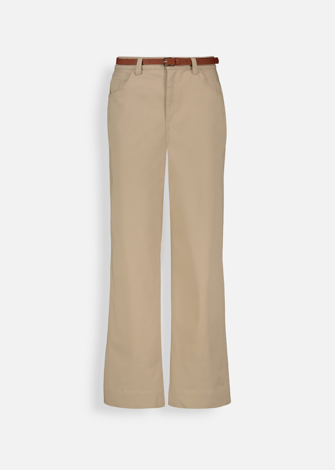 Essentials Klassieke rechte pasvorm stretch twill chino-broek voor dames, kaki bruin, 6 Essentials Klassieke rechte pasvorm stretch twill chino-broek voor dames, kaki bruin, 6