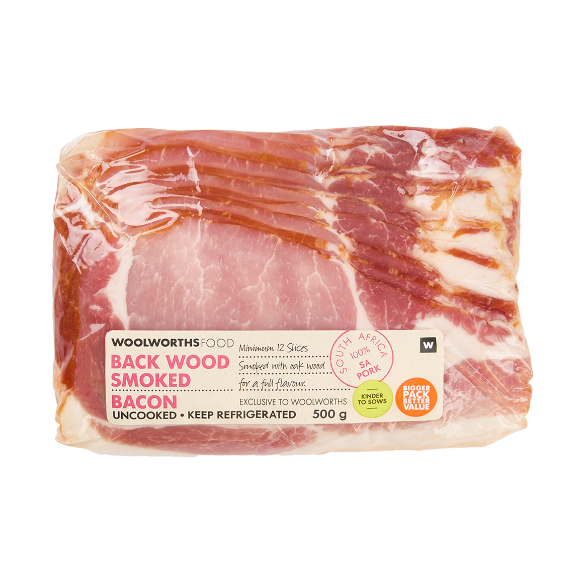 Wood Smoked Back Bacon 500 g