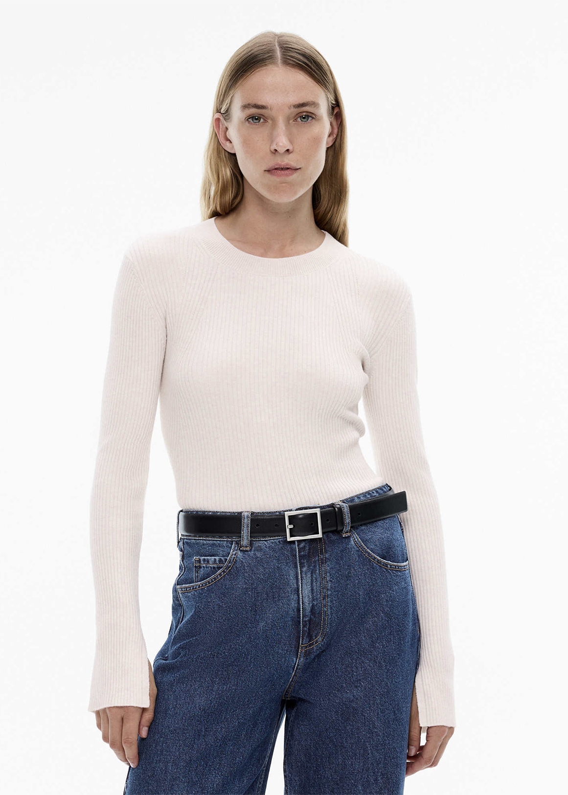 Wool Blend Crew Rib Knit | Woolworths.co.za