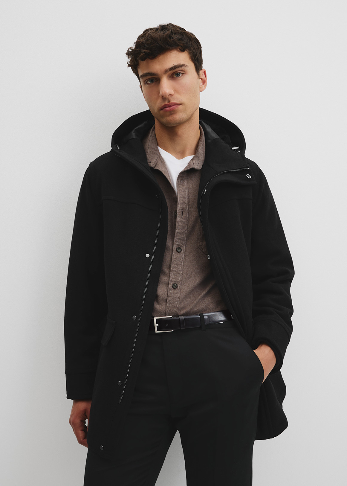 Wool Blend Duffle Coat
