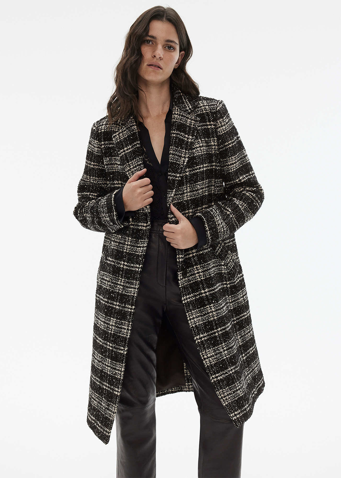 Wool Blend Yarn Dye Check Coat | Woolworths.co.za