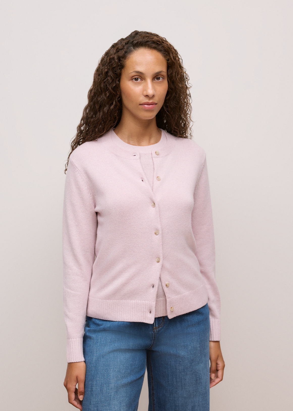 Wool Cashmere Classic Cardigan