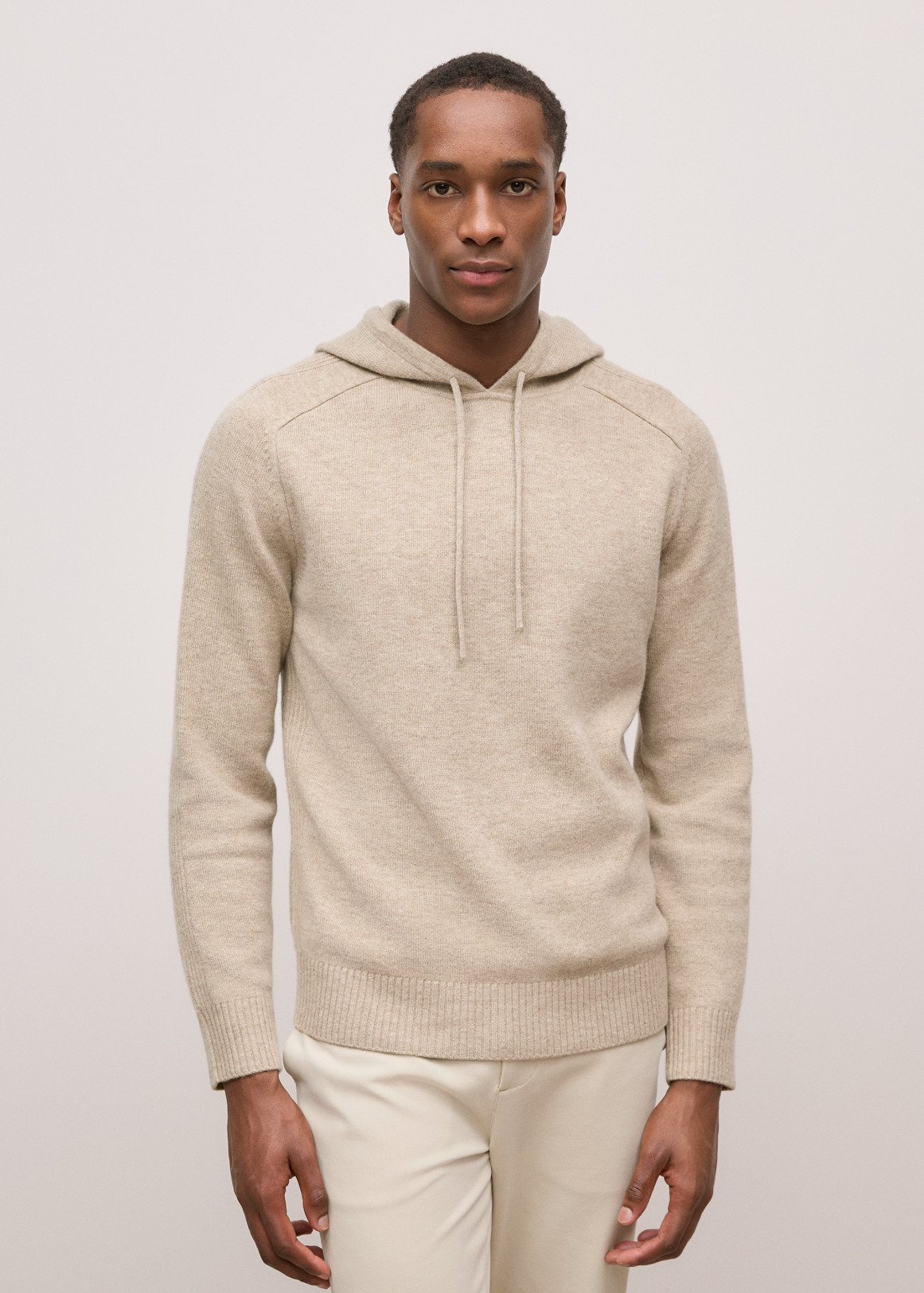 Wool Drawstring Hoodie