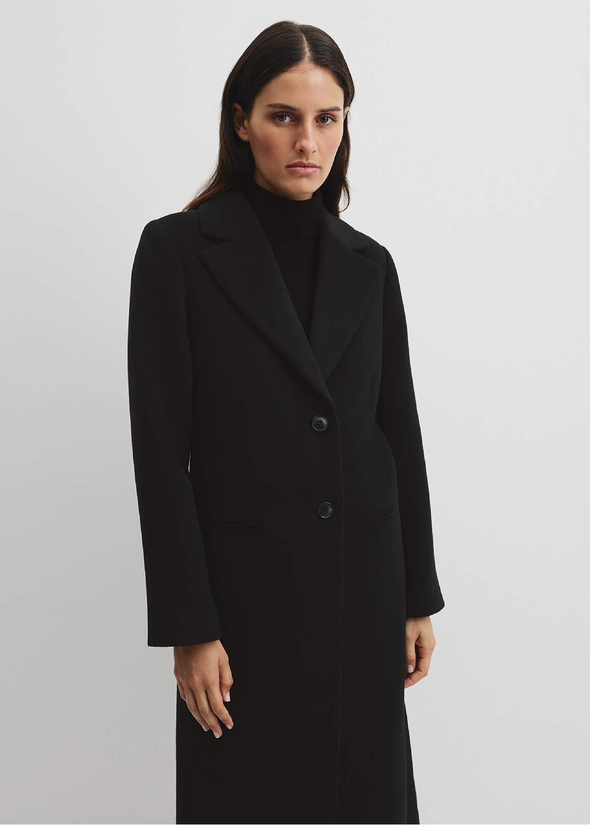 Wool Felt Long Coat