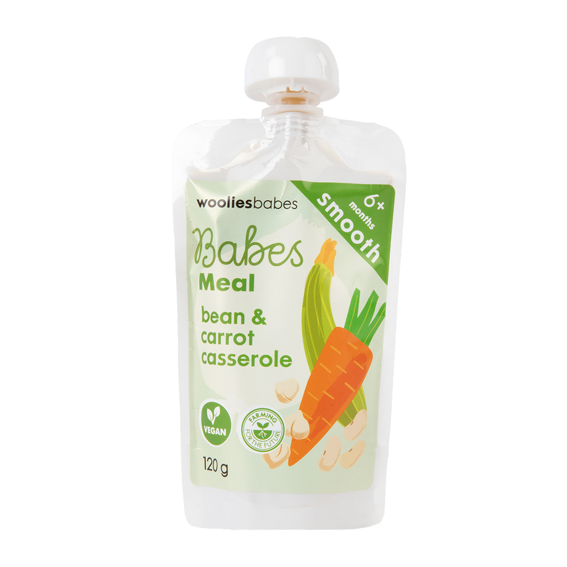 Wooliesbabes Smooth Bean and Carrot Casserole from 6 Months 120 g