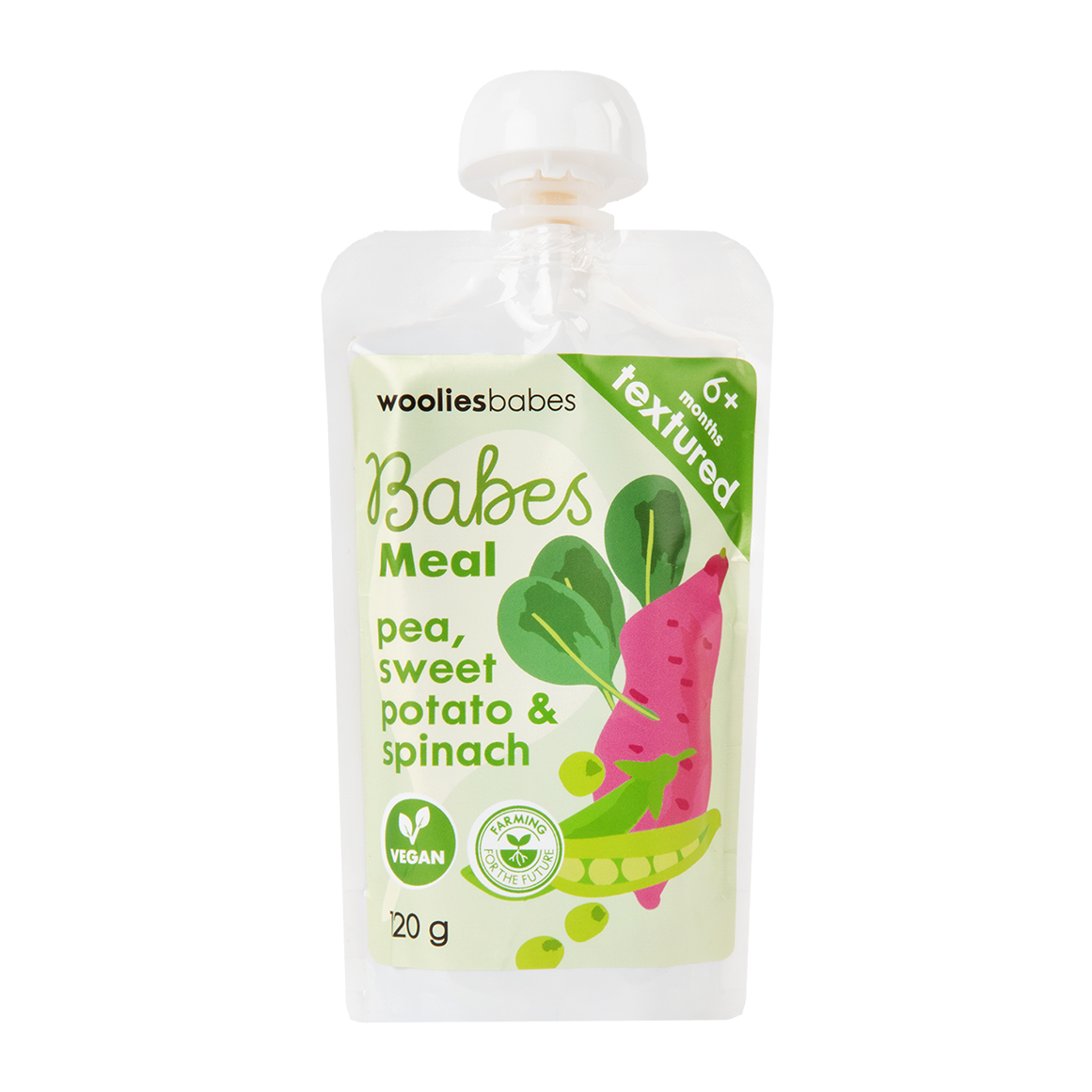 Wooliesbabes Textured Snow Pea, Sweet Potato and Spinach From 6 Months ...