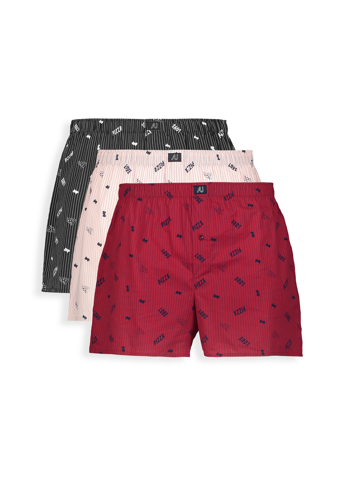 Woven Cotton Boxers 3 Pack