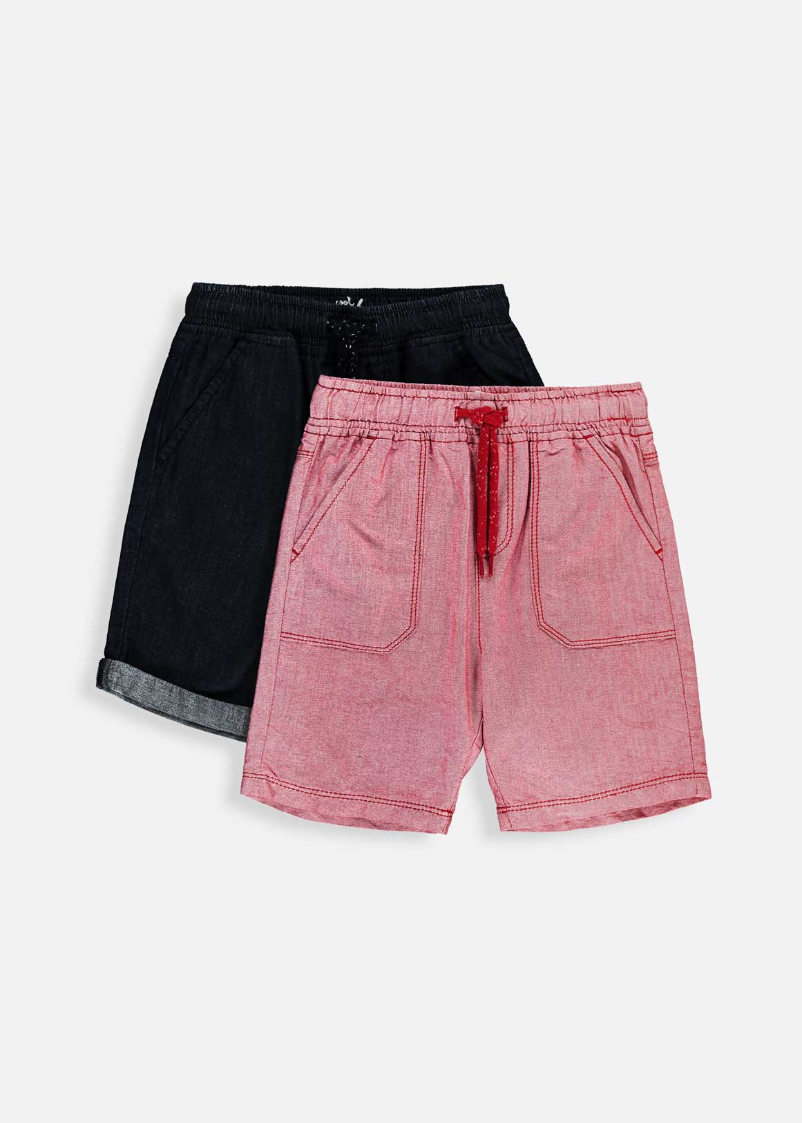 Woven Twill Cotton Shorts 2 Pack | Woolworths.co.za