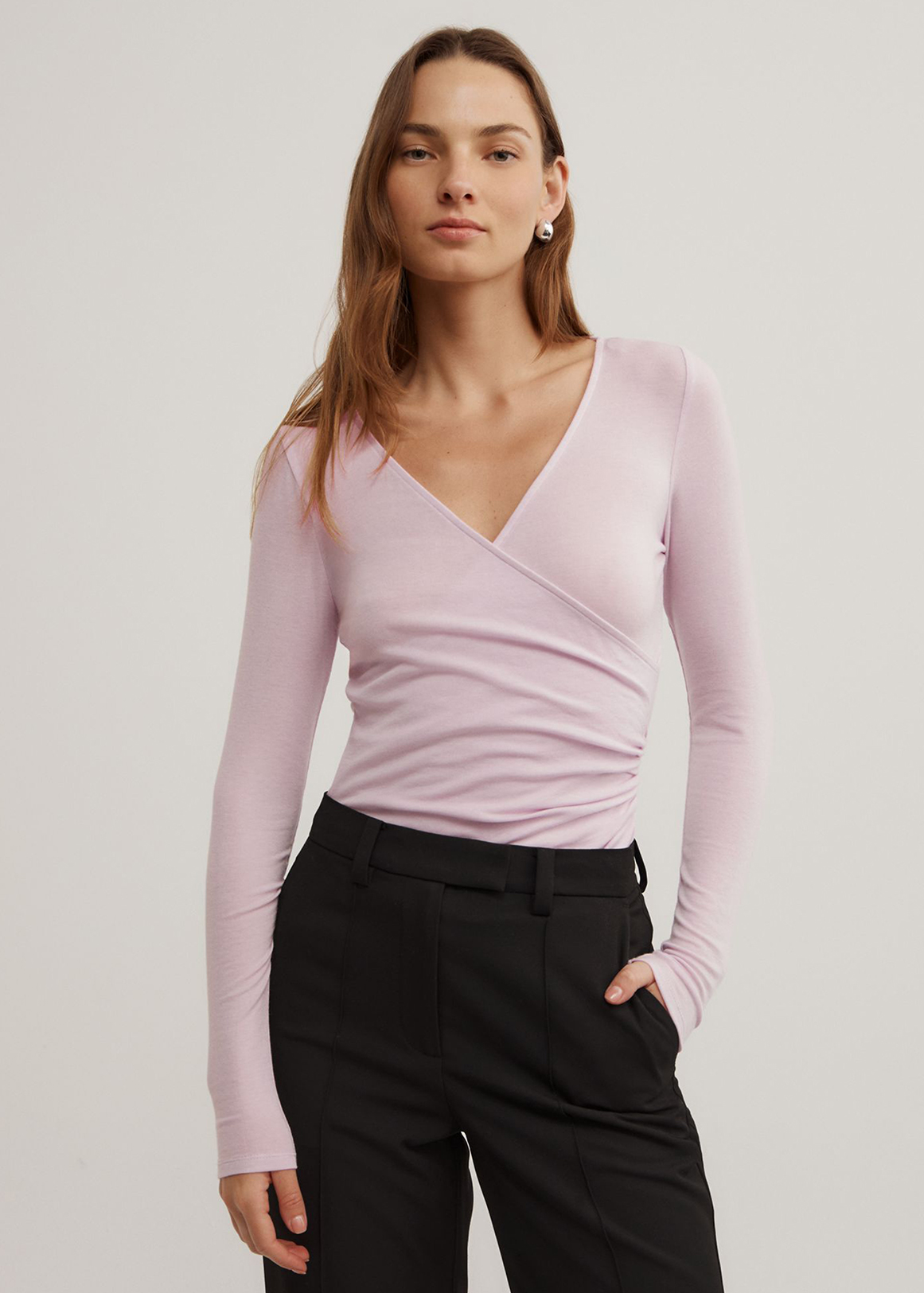 Wrap Jersey Top