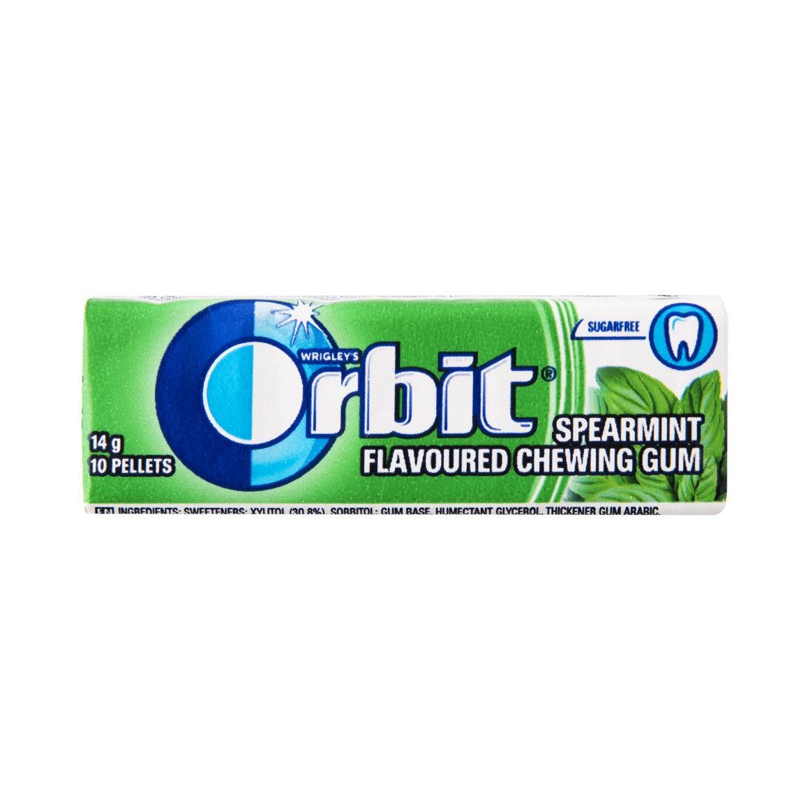 Orbit Gu Wrigley's Orbit® Spearmint Sugarfree Chewing Gum 10 Pcs | Woolworths.co.za