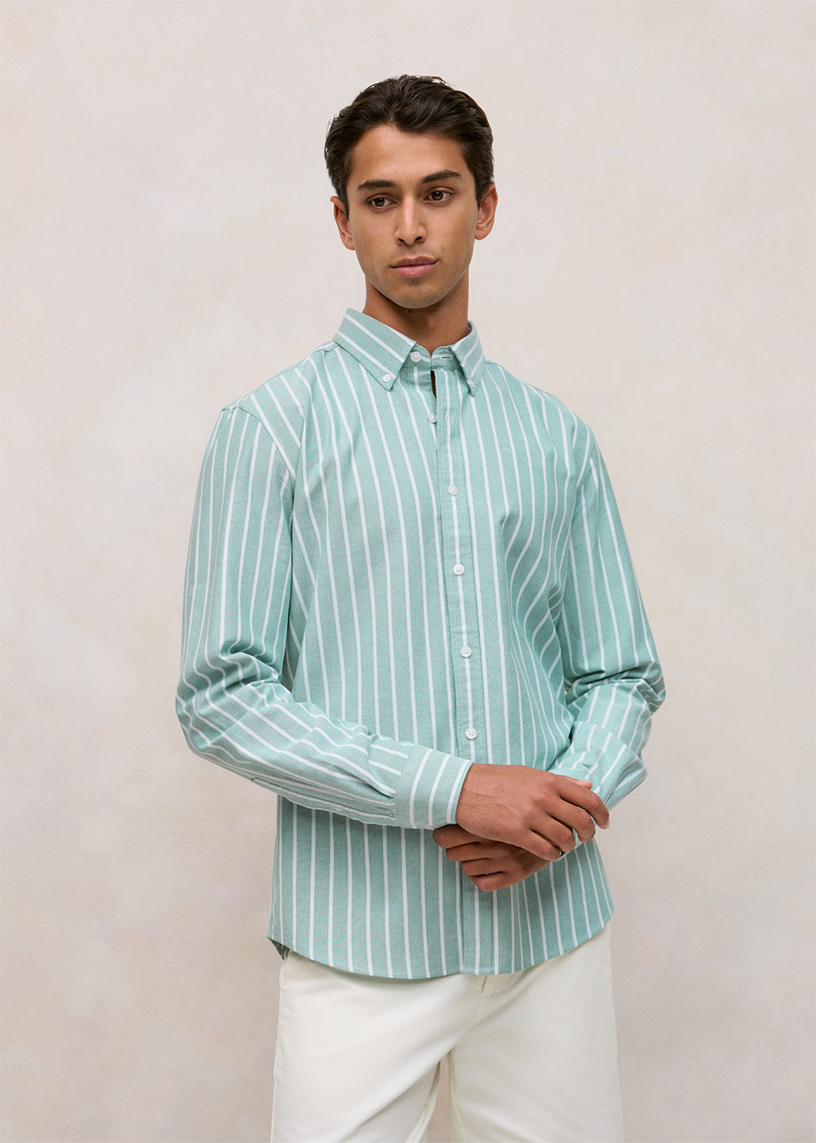 Yard Stripe Oxford Long Sleeve Shirt