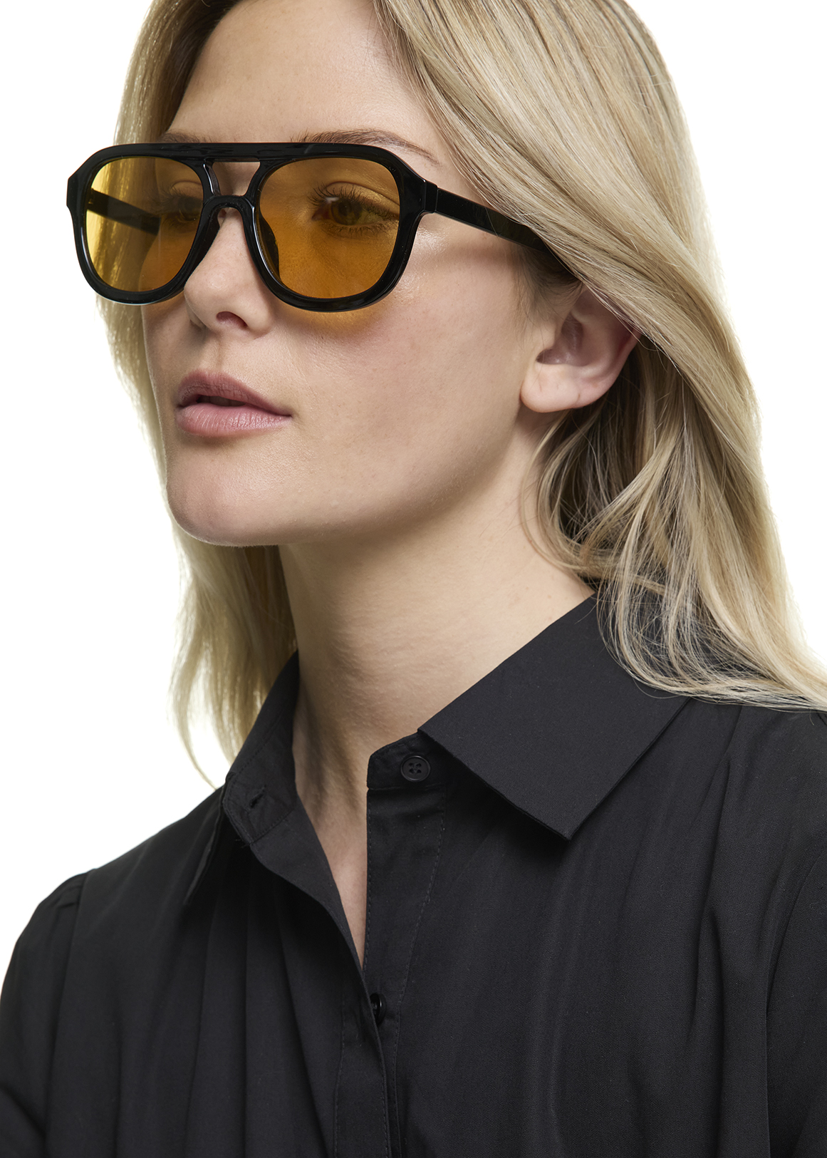 Yellow Lens Aviator Sunglasses