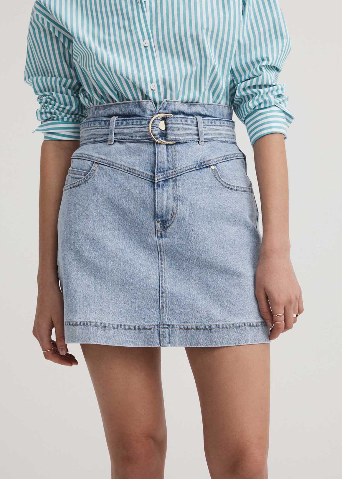 Yoke Front Denim Skirt | Woolworths.co.za