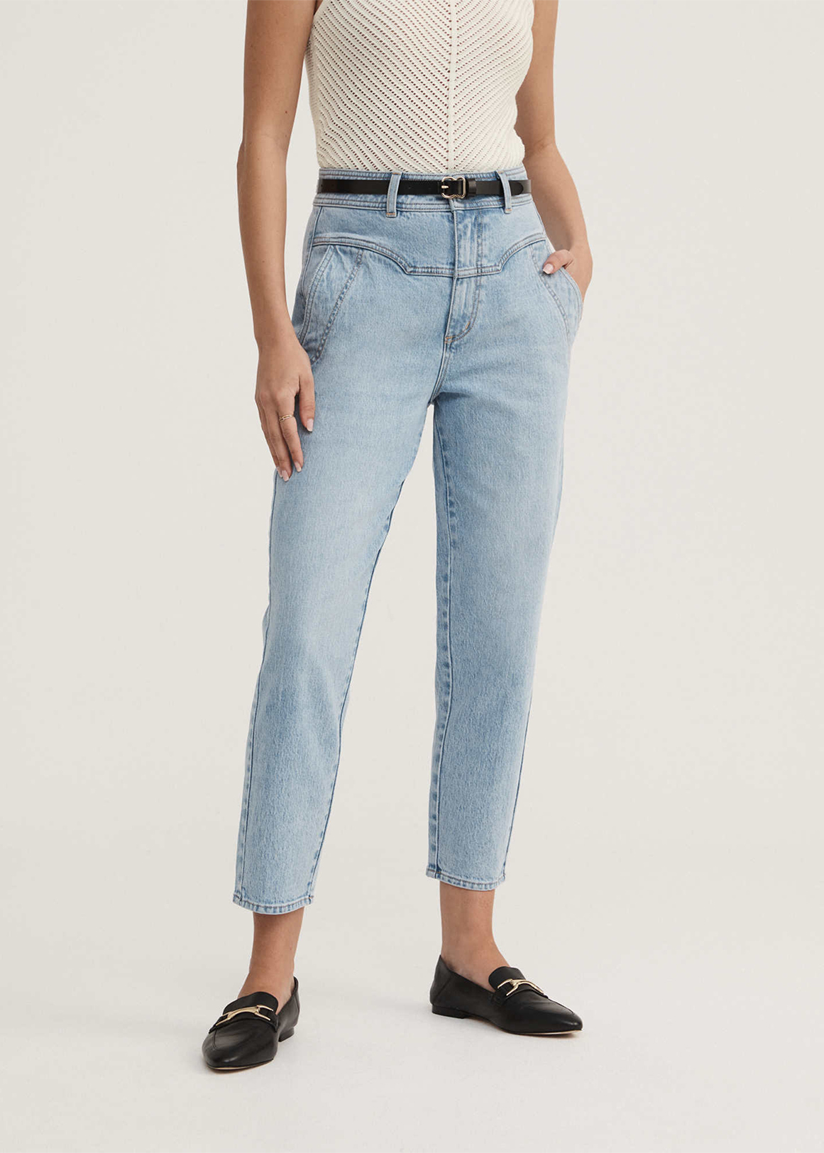 Yoke Front Tapered Jean | Woolworths.co.za