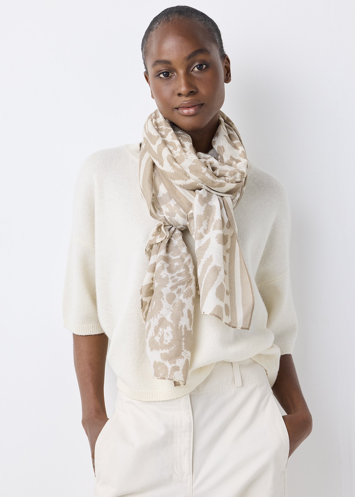 Zebra Print Scarf