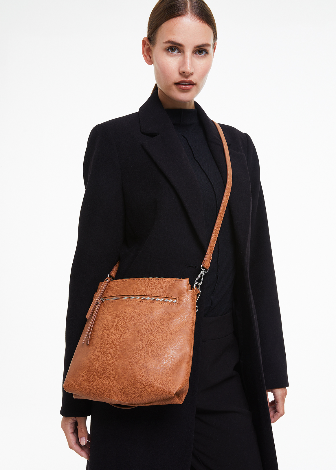 Zip Detail Crossbody Bag - Main Image