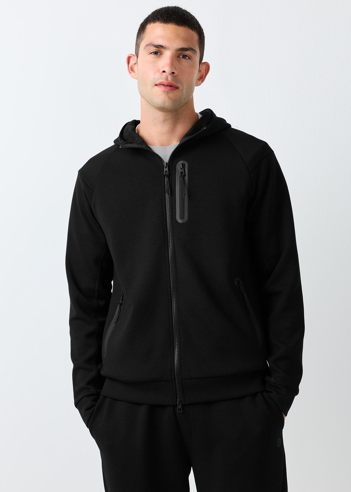 Zip-up Slim Fit Scuba Hoodie