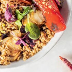 Nut dusted pilaf/pilau