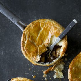 Mushroom and steak pies 